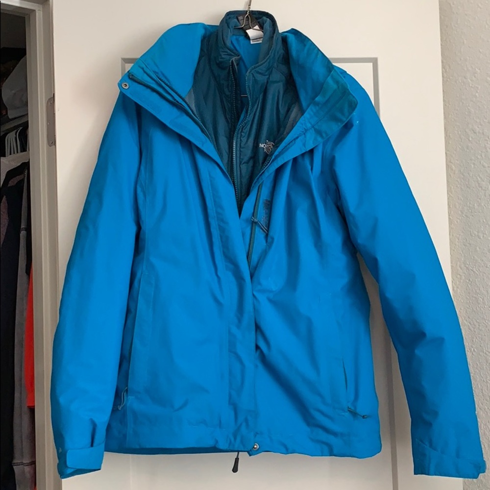 North face double shell rain winter and snow  coat